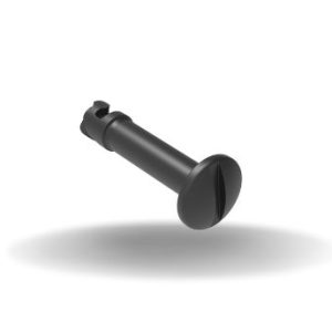 Dzus® Quarter-Turn Stud, Size 6, Slotted Recess, Steel, Zinc Plate, Black Chromate