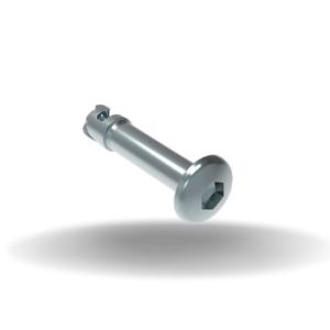 Dzus® Quarter-Turn Stud, Size 6, Hex Recess, Steel, Zinc Plate, Bright chromate