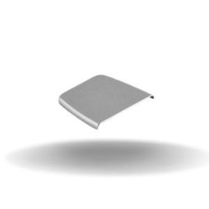 Capas para as Abas da Dobradiças, Aba tamanho médio, Aço Inox 316, Alto brilho