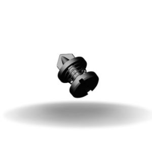 Dzus® Quarter-Turn Self-Ejecting Stud, Slotted Head, Plastic, Natural