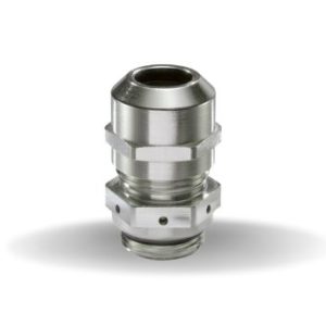 Prensa-cabos EN 45545 EMSVG LT EMV-Z RW, VentGLAND®, LowTemp, com cones de aterramento DIN 89345, latão