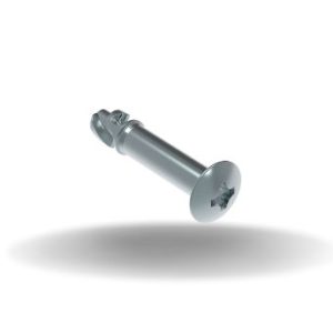 Dzus® Quarter-Turn Stud, Medium Size, Phillips Recess #2, Steel Zinc Plate, Bright chromate