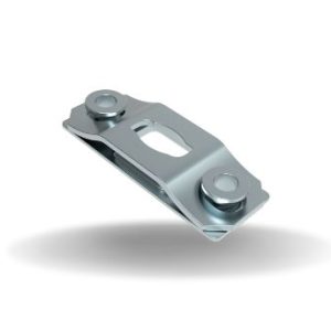 Dzus® Lion Quarter-Turn Receptacle, Medium Size, Rivet / Screw (thru hole), Steel Zinc Immersion Coating
