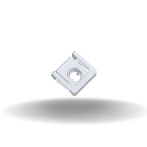 Dzus® Quarter-Turn Receptacle, Large Size, Steel Zinc Immersion Coating