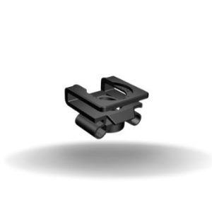 Dzus® Quarter-Turn Receptacle, 2.30 - 3.90mm (.090 - .153 in) Frame Thickness, Plastic, Natural
