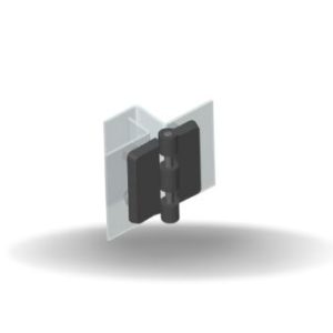 EH Dobradiça plana com parafuso 60mm