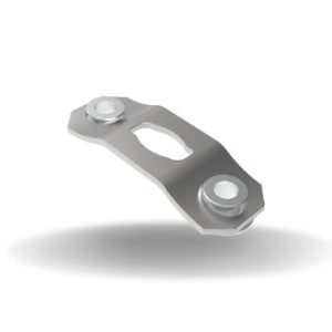 Dzus® Lion Quarter-Turn Receptacle, Medium Size, Rivet / Screw (thru hole), Stainless Steel Passivated