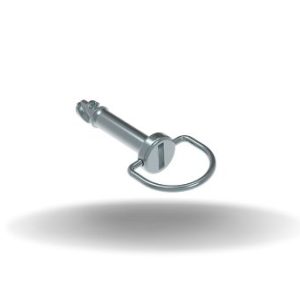 Dzus® Quarter-Turn Stud, Large Size, Bail Handle, Steel Zinc Plate, Bright chromate