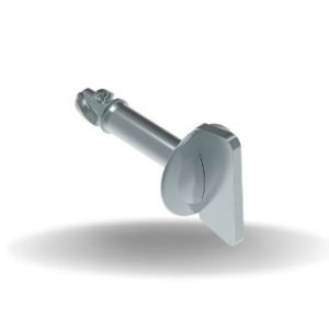 Dzus® Quarter-Turn Stud, Large Size, Wing, Steel Zinc Plate, Bright chromate