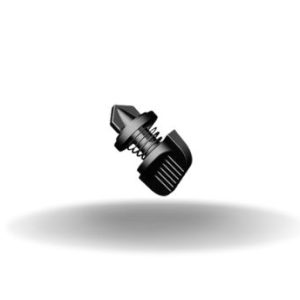 Dzus® Quarter-Turn Self-Ejecting Stud, Wing, Plastic, Natural