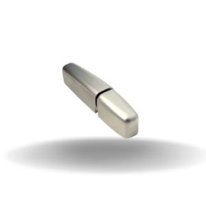 Dobradiças removíveis, Modelo com articulação alinhada, Aço inox, Polido