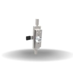 Fecho Multiponto, Reversível, Fenda, Com lingueta, com vedação, Zamac, Cromado, Brilhante