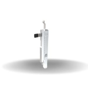 Fecho Multiponto, escamoteavel, Reversível, Cadeado, Fenda, 20mm (.79 in) Grip, com vedação, Zamac, Cromado, Brilhante