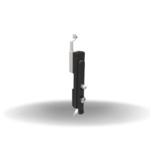 Fecho Multiponto, escamoteavel, Reversível, Pino cadeado, Fenda, com vedação, Plástico, Preto