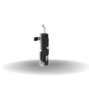 Fecho Multiponto, escamoteavel, Reversível, Pino cadeado, Cego, 20mm (.79 in) Grip, com vedação, Plástico, Preto