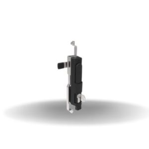 Fecho Multiponto, escamoteavel, Reversível, Pino cadeado, Travamento por chave vários segredos, 20mm (.79 in) Grip, com vedação, Plástico, Preto