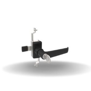 Fecho Multiponto, Reversível, Maçaneta, Travamento por chave vários segredos, 20mm (.79 in) Grip, com vedação, Zamac, Pintura a Pó, Preto