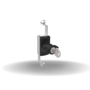 Fecho Multiponto, Reversível, Maçaneta, Travamento por chave vários segredos, com vedação, Zamac, Pintura a Pó, Preto