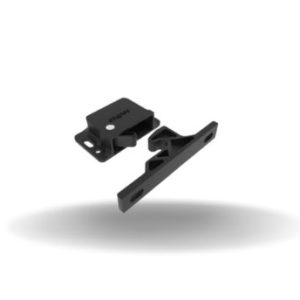 Fechos de impacto ocultos, Rebite/parafuso (furo passante), Sem interruptor, 44.000 n, Plástico, Preto