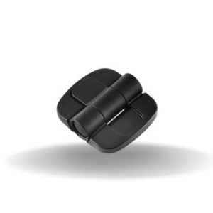 Dobradiças de Posicionamento, 115°, Aço inox, Clique, Copolímero de acetal, Preto