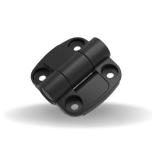 Dobradiças com Clique, Copolímero de acetal, Preto