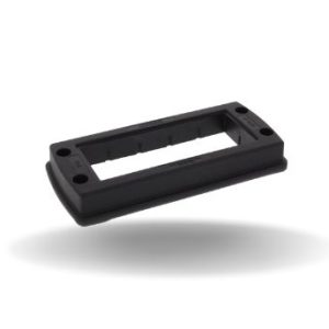 Moldura, plástico, preto, 70x153mm