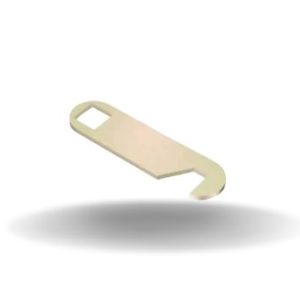 Fechos Lingueta com Chave, Gancho, tipo 1, 38.1 mm, Aço, Zincado, cromato brilhante