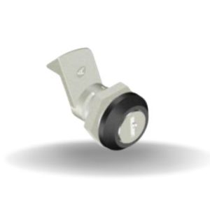 Fechos Lingueta com quarto de volta, Travamento com chave, 23 mm Espessura, Sem vedação, Zamac, Revestimento em pó, Preto