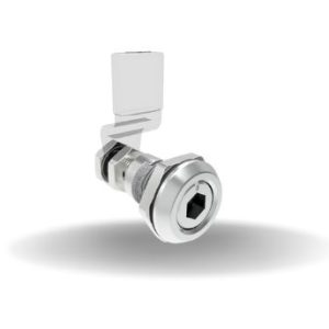 Fechos Lingueta com quarto de volta, Reguláveis, Chave Allen 8 mm, Com vedação, Zamac, Cromado, Brilhante