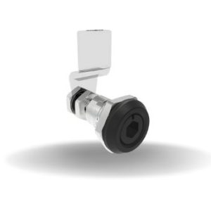 Fechos Lingueta com quarto de volta, Reguláveis, Chave Allen 8 mm, Com vedação, Zamac, Revestimento em pó, Preto