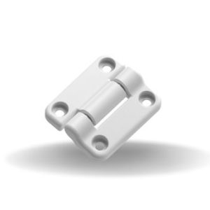 Dobradiças de Torque Constante , Simétrico, 1.690 Nm Torque adiante, 1.690 Nm Torque reverso , Tamanho grande, Poliamida 6, Natural, Branco