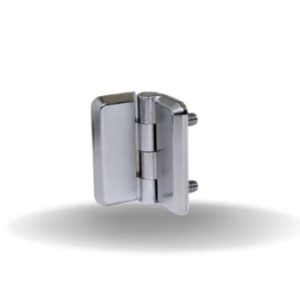 Dobradiças com Montagem de Superfície, Série 40, Prisioneiro e porca, Zamac, Cromado,