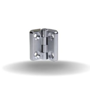 Dobradiças com Montagem de Superfície, Série 50, Rebite/parafuso (furo passante), Zamac, Cromado,