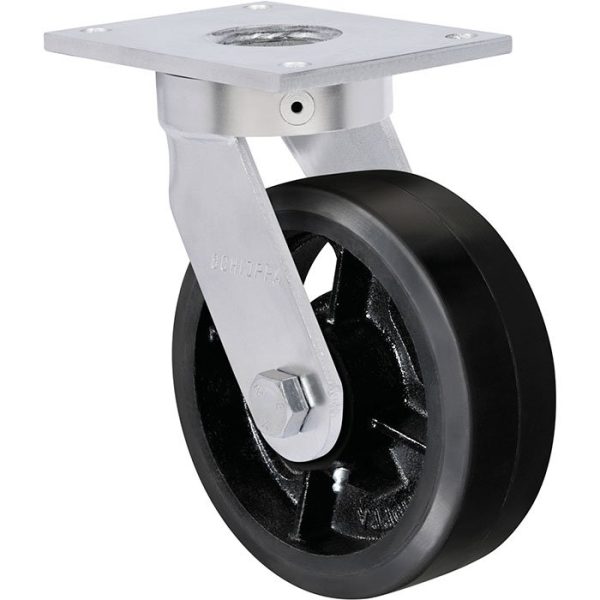 Rodízio ERGONOMIC HEAVY DUTY Schioppa – B – BORRACHA MOLDADA