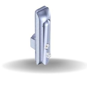 Fecho de Maçaneta Embutida, Grande - 150 mm (5,9 polegadas), Com trava para cadeado secundária, Universal 5 mm, Com vedação, Zamac, Cromado