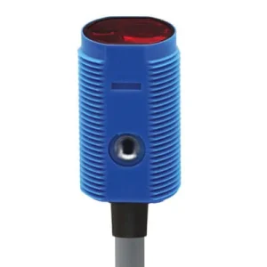 Sensor Fotoelétrico supressão de fundo padrão M18 15...210 mm ABS Botão de ensino Pinpoint LED, vermelho 640 nm LHR-M18PA-TMK-101