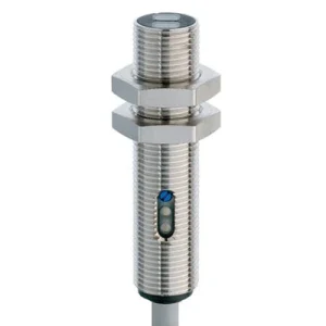 Sensor Fotoelétrico Difuso padrão M12 300 mm Latão cromado 3/4 de volta potenciômetro. LED, vermelho 660 mm LTK-1120-301