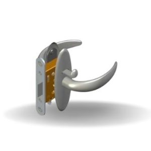 Fechos Compactos para Portas Giratórias, Botão de privacidade, Cromado