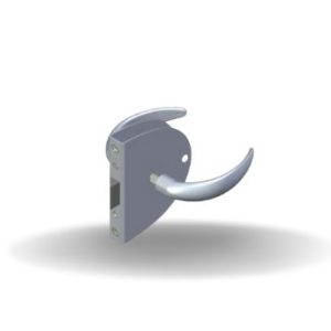 Fechos Compactos para Portas Giratórias, Sem botão de privacidade, Cromado