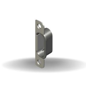 Fecho de engate da porta de entrada (Pino), Com fundo de proteção do engate, 3mm Eixo de rotação deslocado, Giro à direita, Bronze, Niquelado