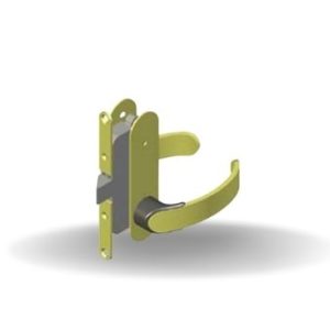 Fecho Modelo Offshore para Portas Giratórias, Botão de privacidade, Mão esquerda, para fora, Sem restrição, 14.5 - 17mm Grossura da Porta , Bronze