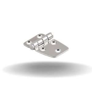 Dobradiças, Aba pequena, 58 mm, Aço Inox 316, Alto brilho