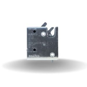 Travas de Impacto Eletrônicas Rotativas, Com retardo, Somente switch de status do fecho, M6 X 1.0, Aço