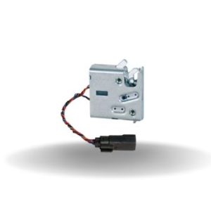 Travas de Impacto Eletrônicas Rotativas, Com retardo, Somente switch de status do fecho, M6 X 1.0, Aço inox