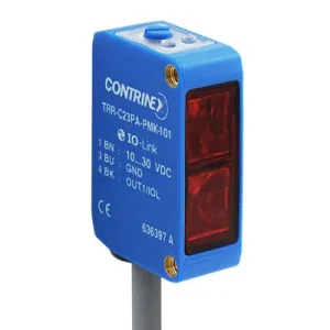 Sensor Fotoelétrico retroreflexivo objeto transparente série 20 x 30 (C23) 20...4200 mm ABS 3/4 de volta pot. LED, vermelho 630 nm TRR-C23PA-PMK-101