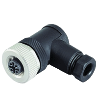 Conector fêmea M12 90º 5 pinos V15-W-PG9