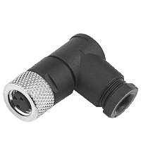 Conector fêmea M8 90º 3 pinos V3-WM