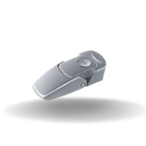 Fechos de Engate Rápido, Travamento com chave, Tamanho pequeno, Zamac, Cromado, Acetinado