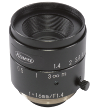 Lente de câmera VOS 2000 para versões C-Mount VOS-LE-C-16MM-JC