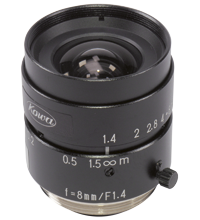 Lente de câmera VOS 2000 para versões C-Mount VOS-LE-C-8MM-JC
